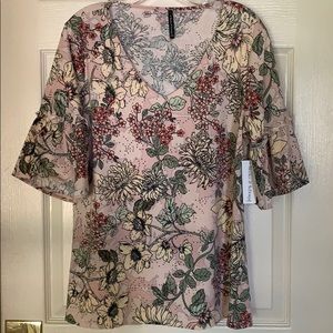 BLEEKER & MCDOUGAL FLORAL TOP